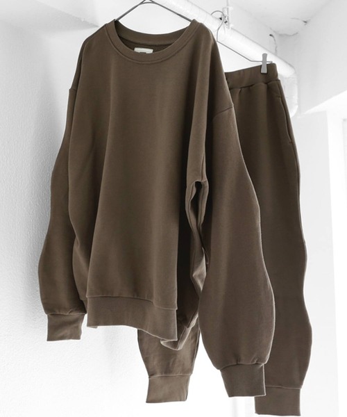 antiqua(アンティカ)の「BUFF TOP バフトップ 綿 スウェット(スウェット・レディース・マスタード/ブラウン系その他・M)」の9枚目の写真