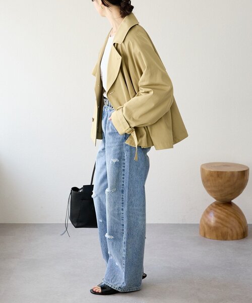 RIVE DROITE(リヴドロワ)の「予約【A・MONN(アモン)】ループポイントダメージデニム(デニムパンツ・レディース・ブルー・36/38)」の18枚目の写真