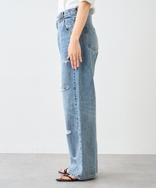 RIVE DROITE(リヴドロワ)の「予約【A・MONN(アモン)】ループポイントダメージデニム(デニムパンツ・レディース・ブルー・36/38)」の9枚目の写真