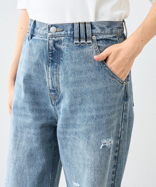 RIVE DROITE(リヴドロワ)の「予約【A・MONN(アモン)】ループポイントダメージデニム(デニムパンツ・レディース・ブルー・36/38)」の11枚目の写真