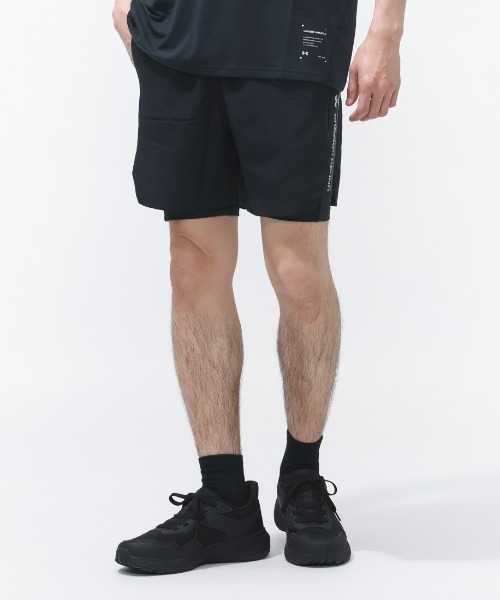 UNDER ARMOUR(アンダーアーマー)の「アンダーアーマー UAアンブロークン ショーツ プロ(その他パンツ・メンズ・ライトグレー/ブラック/バイオレット・3L/LL/L/M/S)」の2枚目の写真