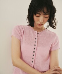 EMMEL REFINES | ＜EMMEL REFINES＞EM ソフトニット ボタン ショートスリーブ(ニット/セーター)