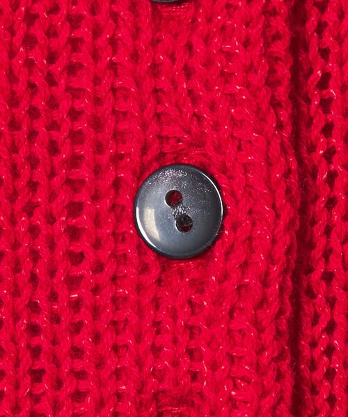 EMMEL REFINES（エメルリファインズ）の「＜EMMEL REFINES＞EM ソフトニット ボタン ショートスリーブ（ニット/セーター・レディース・ピンク/レッド/ナチュラル・FREE）」の18枚目の写真