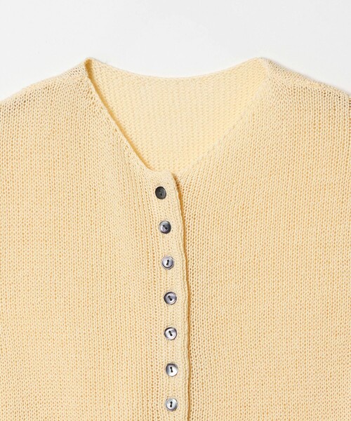 EMMEL REFINES（エメルリファインズ）の「＜EMMEL REFINES＞EM ソフトニット ボタン ショートスリーブ（ニット/セーター・レディース・ピンク/レッド/ナチュラル・FREE）」の19枚目の写真