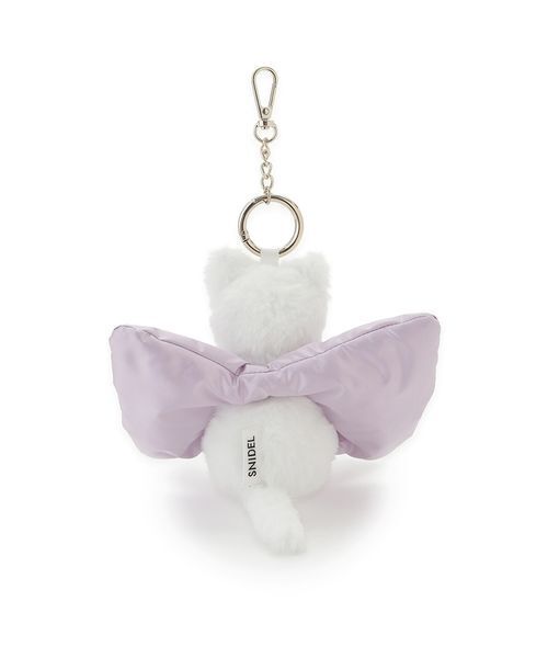 SNIDEL（スナイデル）の「リボンシュシュキャットチャーム（キーケース/キーアクセサリー・レディース・グレイッシュベージュ/ブラック/アイボリー・F）」の9枚目の写真