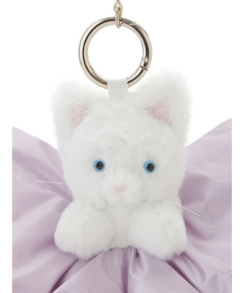 SNIDEL（スナイデル）の「リボンシュシュキャットチャーム（キーケース/キーアクセサリー・レディース・グレイッシュベージュ/ブラック/アイボリー・F）」の10枚目の写真