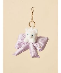 SNIDEL | リボンシュシュキャットチャーム(キーケース/キーアクセサリー)