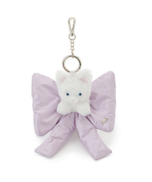 SNIDEL（スナイデル）の「リボンシュシュキャットチャーム（キーケース/キーアクセサリー・レディース・グレイッシュベージュ/ブラック/アイボリー・F）」の14枚目の写真