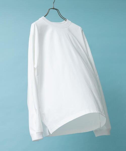 URBAN RESEARCH DOORS(アーバンリサーチドアーズ)の「『吸水速乾/接触冷感/イージーケア』クイックドライ ロングスリーブTシャツ(Tシャツ/カットソー・メンズ・グリーン系その他/ホワイト系その他/ブラック系その他/ホワイト・MEDIUM/LARGE)」の1枚目の写真