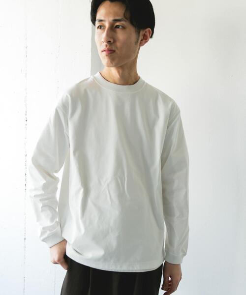 URBAN RESEARCH DOORS(アーバンリサーチドアーズ)の「『吸水速乾/接触冷感/イージーケア』クイックドライ ロングスリーブTシャツ(Tシャツ/カットソー・メンズ・グリーン系その他/ホワイト系その他/ブラック系その他/ホワイト・MEDIUM/LARGE)」の5枚目の写真
