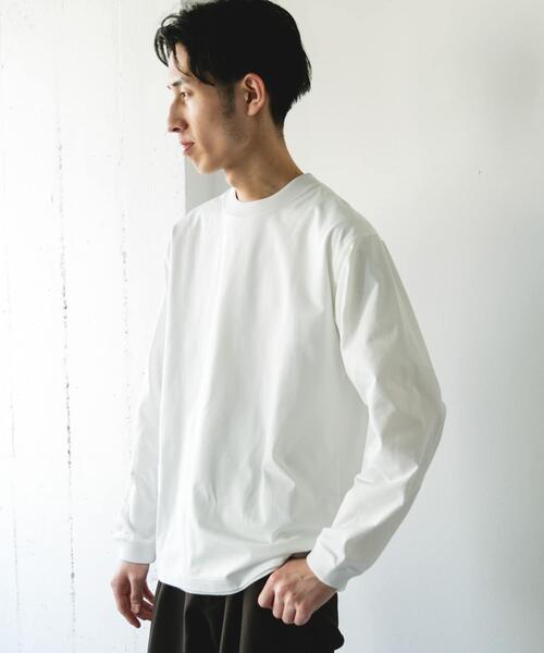 URBAN RESEARCH DOORS(アーバンリサーチドアーズ)の「『吸水速乾/接触冷感/イージーケア』クイックドライ ロングスリーブTシャツ(Tシャツ/カットソー・メンズ・グリーン系その他/ホワイト系その他/ブラック系その他/ホワイト・MEDIUM/LARGE)」の7枚目の写真