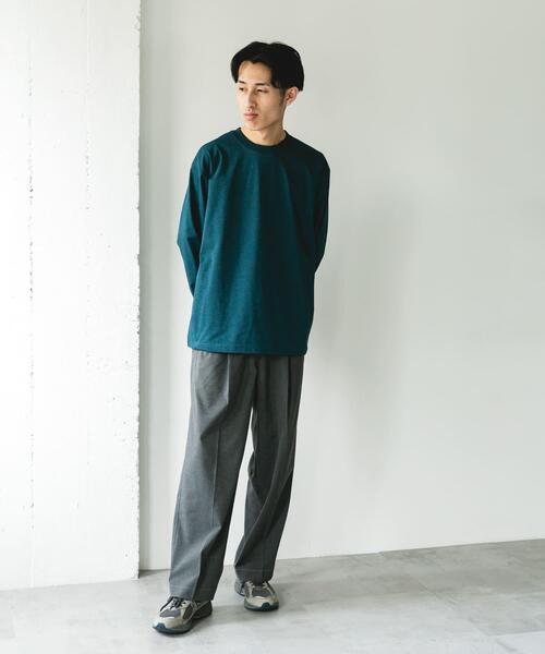 URBAN RESEARCH DOORS(アーバンリサーチドアーズ)の「『吸水速乾/接触冷感/イージーケア』クイックドライ ロングスリーブTシャツ(Tシャツ/カットソー・メンズ・グリーン系その他/ホワイト系その他/ブラック系その他/ホワイト・MEDIUM/LARGE)」の18枚目の写真