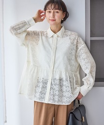 ROPE' PICNIC | レースペプラムシャツブラウス(シャツ/ブラウス)