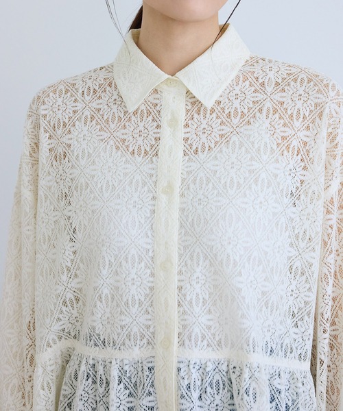 ROPE' PICNIC（ロペピクニック）の「レースペプラムシャツブラウス（シャツ/ブラウス・レディース・キナリ・FREE）」の20枚目の写真