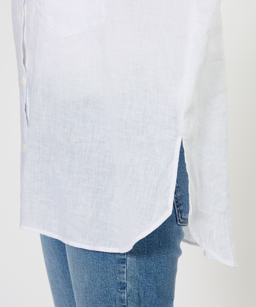 BARNYARDSTORM（バンヤードストーム）の「【『BABALOG』YouTubeご紹介アイテム】BARNYARDSTORM / リネンワイドシャツ / ハンドウォッシャブル【WEB限定サイズL】（シャツ/ブラウス・レディース・イエロー/セージグリーン/ベージュ/ホワイト・L/M/S）」の7枚目の写真