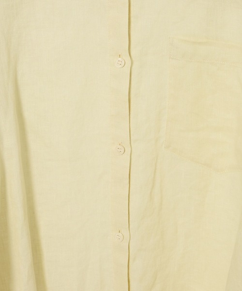 BARNYARDSTORM（バンヤードストーム）の「【『BABALOG』YouTubeご紹介アイテム】BARNYARDSTORM / リネンワイドシャツ / ハンドウォッシャブル【WEB限定サイズL】（シャツ/ブラウス・レディース・イエロー/セージグリーン/ベージュ/ホワイト・L/M/S）」の10枚目の写真