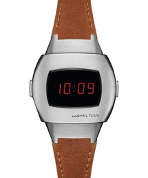 HAMILTON（ハミルトン）の「HAMILTON [ハミルトン] 腕時計 American Classic （アメリカン クラシック） PSR 74 クオーツ 25.6x30.9mm ブラック×ブラウン（アナログ腕時計）」