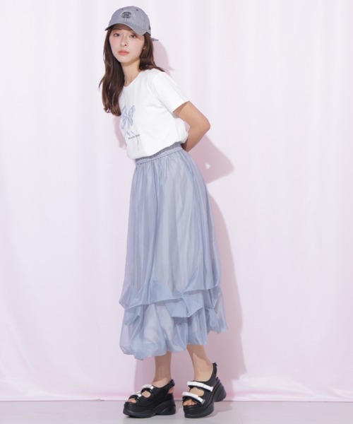 JILL by JILL STUART（ジルバイジルスチュアート）の「ダブルリボンサンダル（サンダル・レディース・ブラック/ホワイト・LARGE/MEDIUM/SMALL）」の18枚目の写真