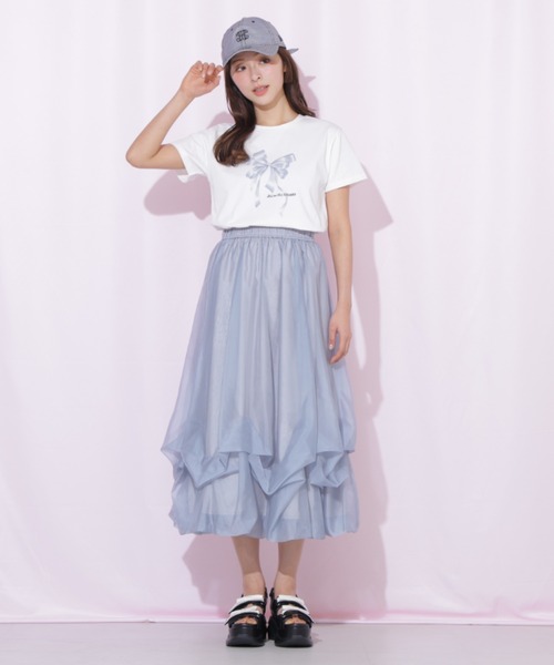 JILL by JILL STUART（ジルバイジルスチュアート）の「ダブルリボンサンダル（サンダル・レディース・ブラック/ホワイト・LARGE/MEDIUM/SMALL）」の20枚目の写真