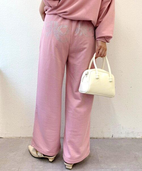 Another Branch olive des olive（アナザーブランチオリーブデオリーブ）の「【セットアップ対応】キラキラスエットパンツ（スウェットパンツ・レディース・ブラック/ネイビー/ピンク/トップグレー・FREE）」の16枚目の写真