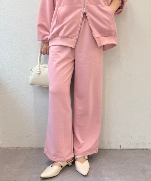 Another Branch olive des olive（アナザーブランチオリーブデオリーブ）の「【セットアップ対応】キラキラスエットパンツ（スウェットパンツ・レディース・ブラック/ネイビー/ピンク/トップグレー・FREE）」の18枚目の写真