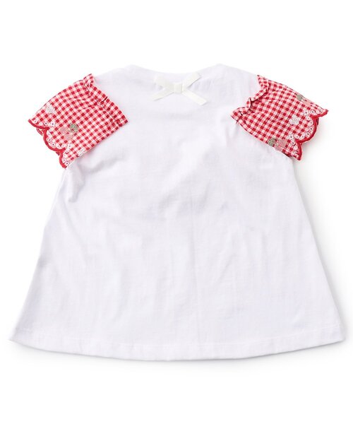 Seraph(セラフ)の「スカラップフリルTシャツ(Tシャツ/カットソー・キッズ・ブラック/ラベンダー/オフホワイト・80/90/100/110/120/130/140)」の10枚目の写真
