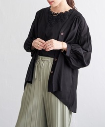 V襟シャーディガン