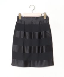 M-premier BLACK（エムプルミエブラック）の「ボーダー柄タイトスカート（スカート）」