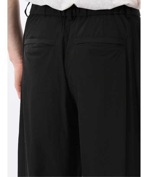 TAKA-Q（タカキュー）の「【ストレッチ ウォッシャブル 軽量 ポケッタブル】タカキュー ナチュラル ワッシャー ワンタック パンツ(セットアップ可能)（スラックス・メンズ・ブラック/ブラウン/グレー・MEDIUM/LARGE）」の5枚目の写真