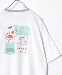 2026SS sanrio/サンリオ オーバーサイズ ワンポイント刺繍 バックプリント リンガー半袖Tシャツ