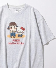 2026SS sanrio/サンリオ オーバーサイズ ワンポイント刺繍 バックプリント リンガー半袖Tシャツ
