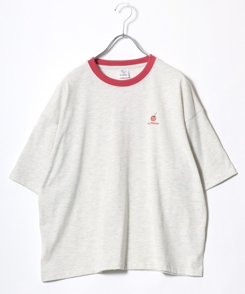 sanrio(サンリオ)の「2026SS sanrio/サンリオ オーバーサイズ ワンポイント刺繍 バックプリント リンガー半袖Tシャツ(Tシャツ/カットソー・レディース・イエロー/スミクロ/ホワイト/アッシュグレー/グレー系その他2/ピンク/ネイビー/ブラック系その他3/ブラック系その他/ピンク系その他/グレー系その他/グレー系その他3・L/M)」の13枚目の写真