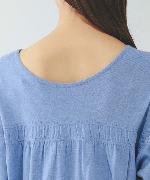 GLOBAL WORK（グローバルワーク）の「2WAYシャーリングニットカーディガン/650281（カーディガン/ボレロ・レディース・ダークグレー/ブルー系その他4/ライトグレー・FREE）」の22枚目の写真