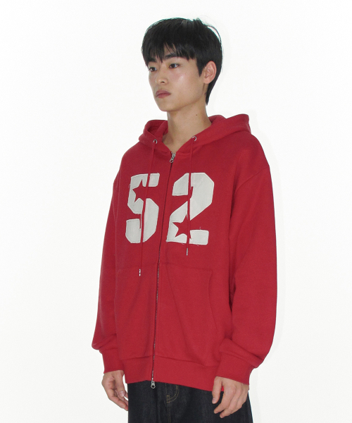 AMESWORLDWIDE(アメスワールドワイド)の「52 APPLIQUE HOODIE ZIP UP RED(パーカー・レディース・その他・LARGE/SMALL/MEDIUM)」の6枚目の写真