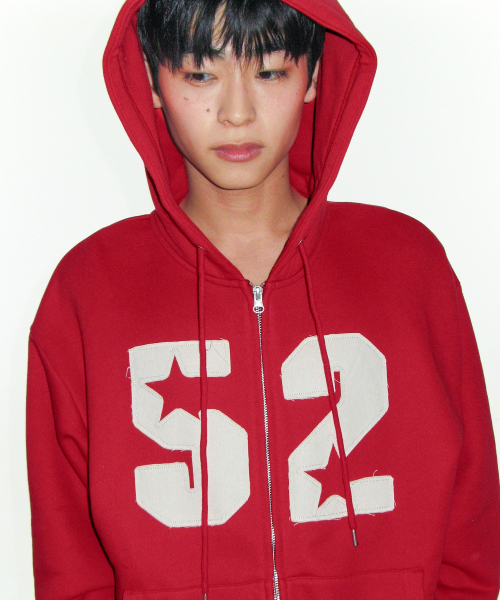 AMESWORLDWIDE(アメスワールドワイド)の「52 APPLIQUE HOODIE ZIP UP RED(パーカー・レディース・その他・LARGE/SMALL/MEDIUM)」の11枚目の写真