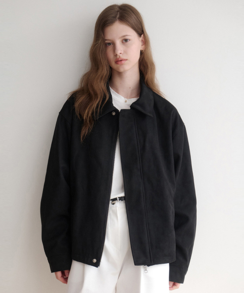 LENAV(ルナブ)の「Les suede kara Jacket (black)(ライダースジャケット・レディース・その他・LARGE/MEDIUM)」の1枚目の写真