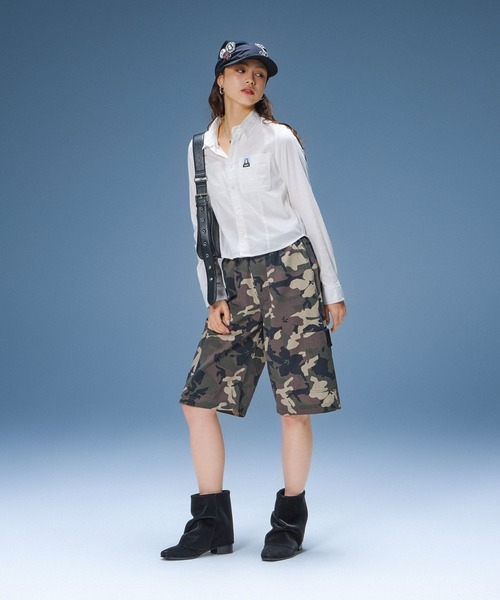 X-girl(エックスガール)の「SCRIPT LOGO BANDANA CAP(キャップ・レディース・マルチ/ブラック・ONE SIZE)」の7枚目の写真