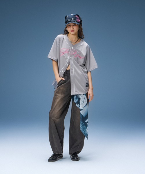 X-girl(エックスガール)の「SCRIPT LOGO BANDANA CAP(キャップ・レディース・マルチ/ブラック・ONE SIZE)」の15枚目の写真