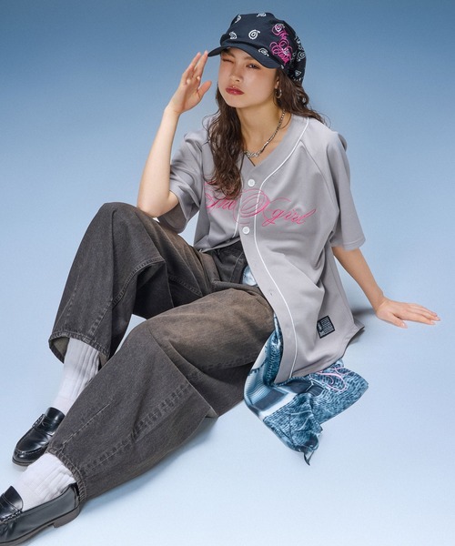X-girl(エックスガール)の「SCRIPT LOGO BANDANA CAP(キャップ・レディース・マルチ/ブラック・ONE SIZE)」の14枚目の写真