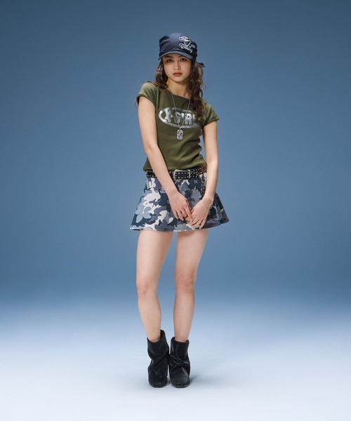 X-girl(エックスガール)の「SCRIPT LOGO BANDANA CAP(キャップ・レディース・マルチ/ブラック・ONE SIZE)」の17枚目の写真