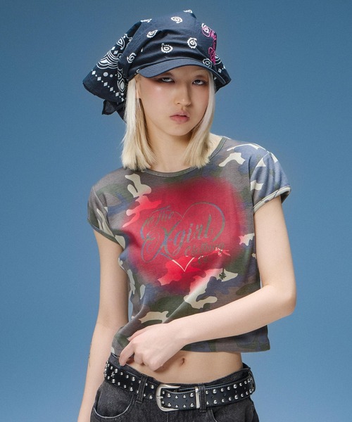 X-girl(エックスガール)の「SCRIPT LOGO BANDANA CAP(キャップ・レディース・マルチ/ブラック・ONE SIZE)」の18枚目の写真