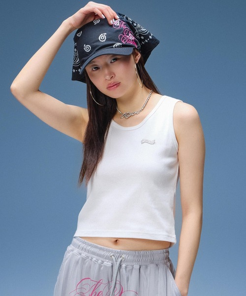 X-girl(エックスガール)の「SCRIPT LOGO BANDANA CAP(キャップ・レディース・マルチ/ブラック・ONE SIZE)」の22枚目の写真
