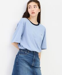 TOMMY HILFIGER（トミーヒルフィガー）の「【オンライン限定】80SリンガーTシャツ ユニセックス  オンライン限定（Tシャツ/カットソー）」