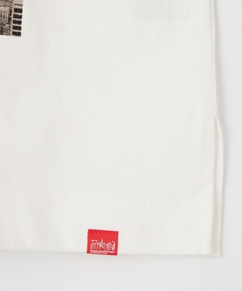 Manhattan Portage（マンハッタンポーテージ）の「[MANHATTAN PORTAGE/マンハッタンポーテージ] 別注 ショート丈 フォトプリントTシャツ（Tシャツ/カットソー・レディース・グレー/ブラック/ピンク/ホワイト・F）」の13枚目の写真