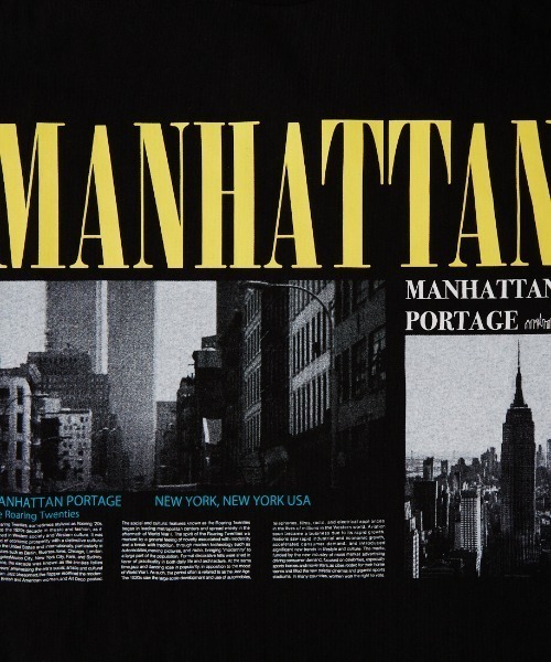 Manhattan Portage（マンハッタンポーテージ）の「[MANHATTAN PORTAGE/マンハッタンポーテージ] 別注 ショート丈 フォトプリントTシャツ（Tシャツ/カットソー・レディース・グレー/ブラック/ピンク/ホワイト・F）」の5枚目の写真