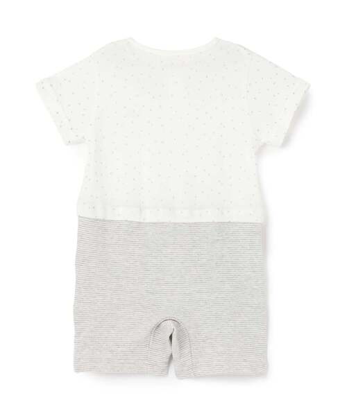 Sophie la girafe（ソフィーラジラフ）の「スターダストショートオール【日本製】（ロンパース・キッズ・オフホワイト・80ｃｍ/70cm）」の2枚目の写真