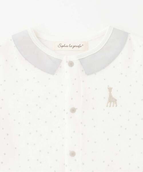 Sophie la girafe（ソフィーラジラフ）の「スターダストショートオール【日本製】（ロンパース・キッズ・オフホワイト・80ｃｍ/70cm）」の3枚目の写真