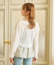 TITTY&CO. | シアーフリルカーディガン(カーディガン/ボレロ)