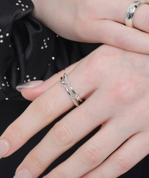 XANADU（ザナドゥ）の「STARFORM RING SILVER（リング・レディース・その他・FREE）」の2枚目の写真
