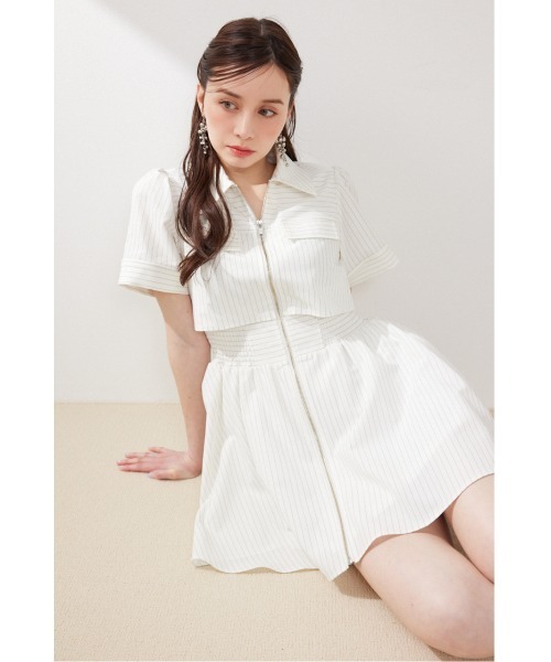 伝説のバズりワンピ】バストフレアミニワンピース 春服 夏服